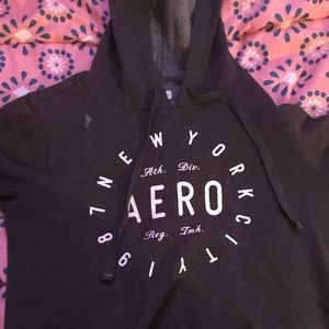 Aeropostale’s cropped grey hoodie